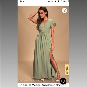 Lulus Sage Green dress